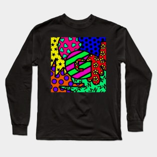 Alphabet Series - Letter G - Bright and Bold Initial Letters Long Sleeve T-Shirt